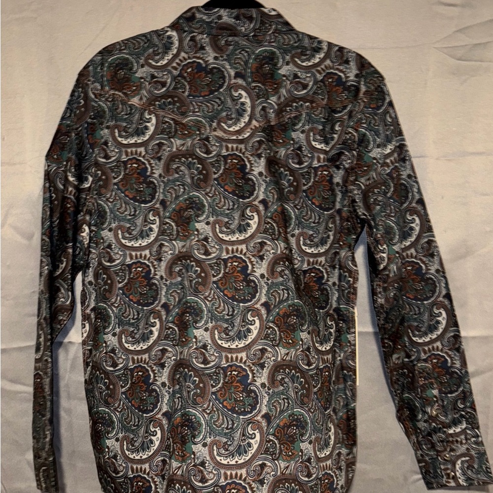 Cody James Men's Multicolor Paisley Shirt Snap Button up Size Medium NWT - Picture 2 of 10